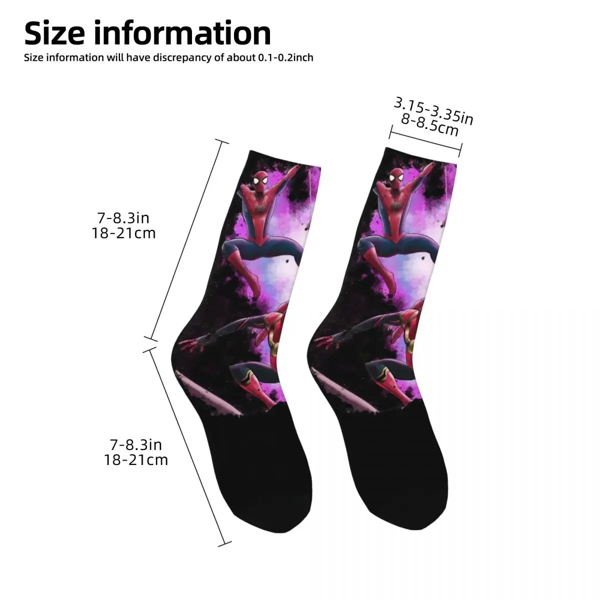 Spider-Man Superhero Design All Season Socks Stuff for Girls Boys Cozy Sock