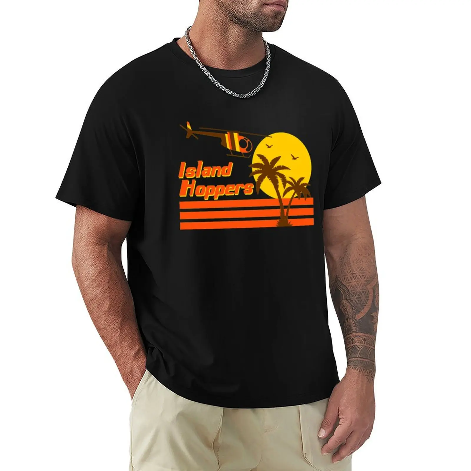 Island Hoppers T-Shirt man t shirt plain rapper graphic tees mens graphic t-shirts hip hop