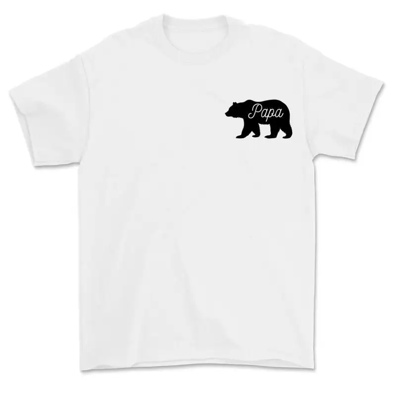 

Papa Bear Graphic T-Shirt Minimalist Dad Gift Tee for Father’s Day, Birthday or Family Matching Outfit