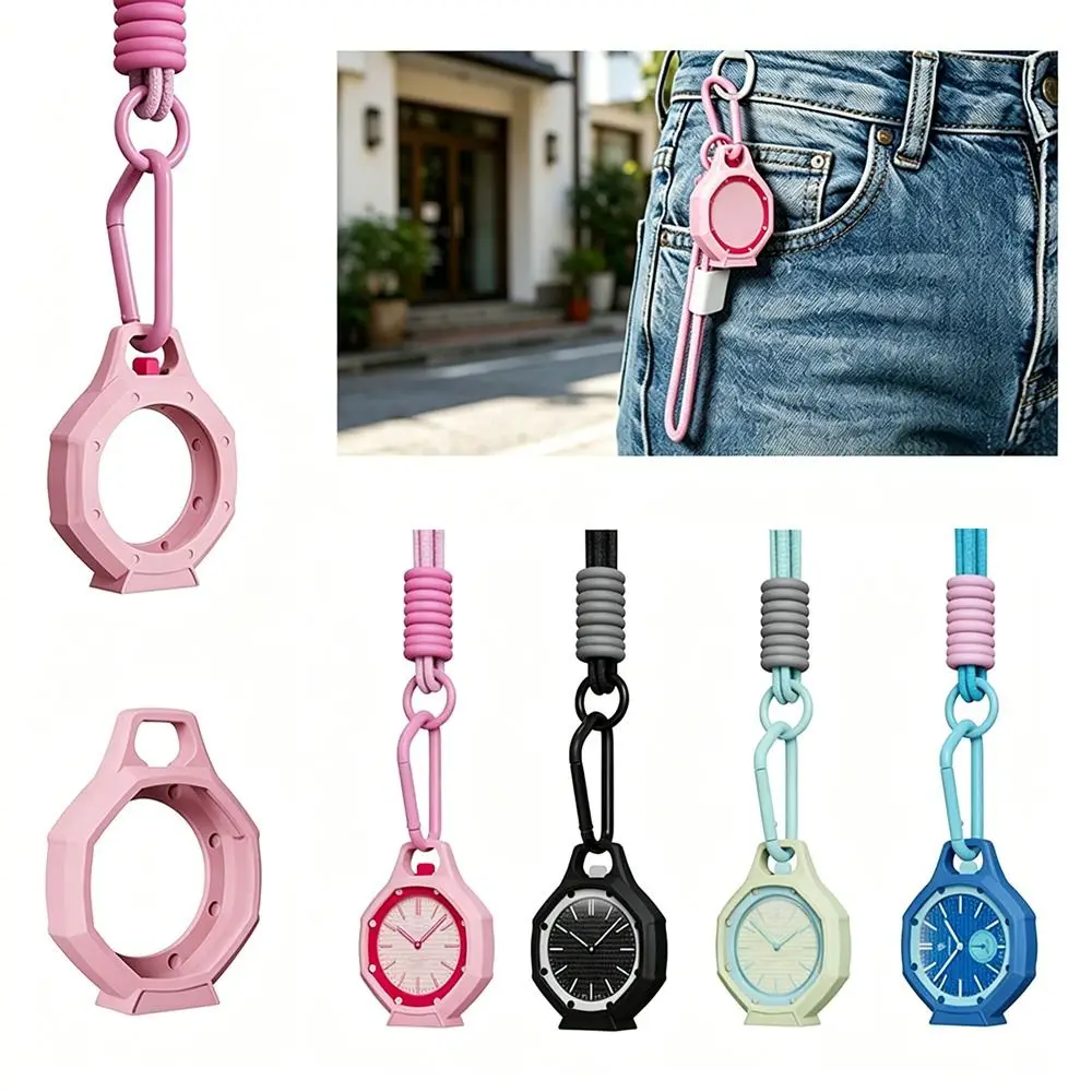 Silicone Watch Protector Case Compatible For Swatch x AP Royal POP Multi Size Rope Lanyard Octagonal Anti Drop Watch Cover
