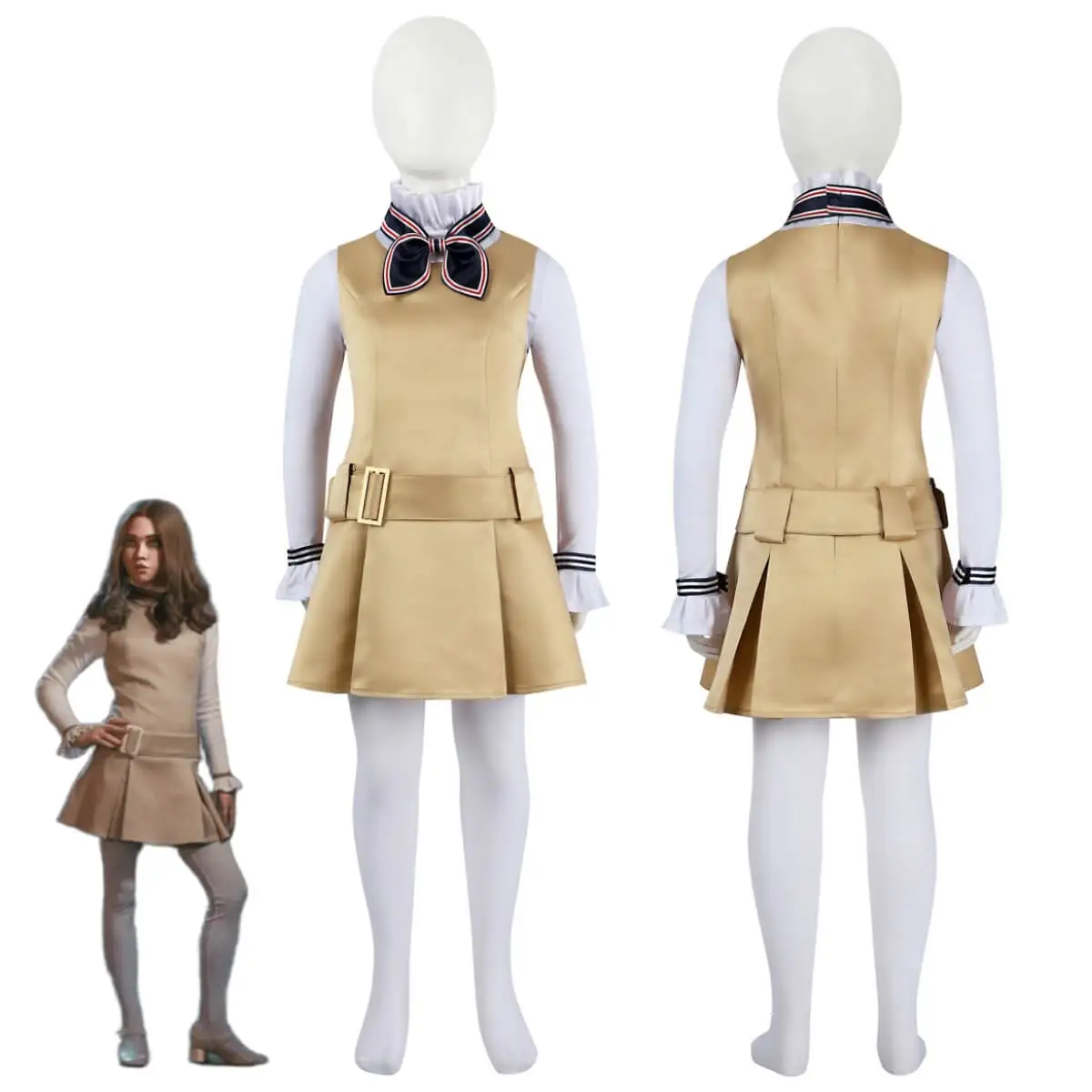 

M3GAN 2.0 Cosplay Costume Megan AI Doll Fancy Dress Movie Halloween Party Outfits Girl's Gifts Takerlama