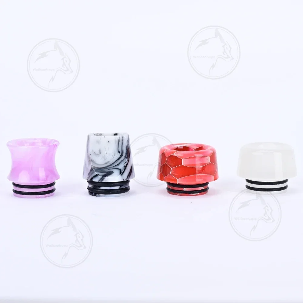 12pcs wolfcoolvape 810 Resin Drip Tips Random Color Wide Bore Mouthpieces for RDA RTA RDTA Vape Atomizers & Tanks