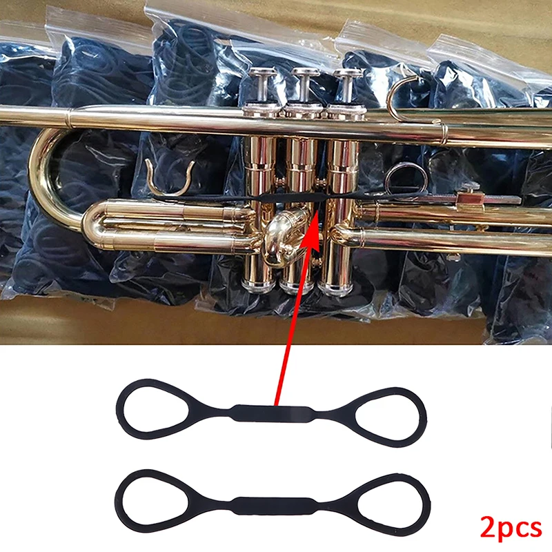 2Pcs Trumpet Musical Instruments Sound Change Silicone Rope Portable Musical Instrument Maintenance Professional Accessories