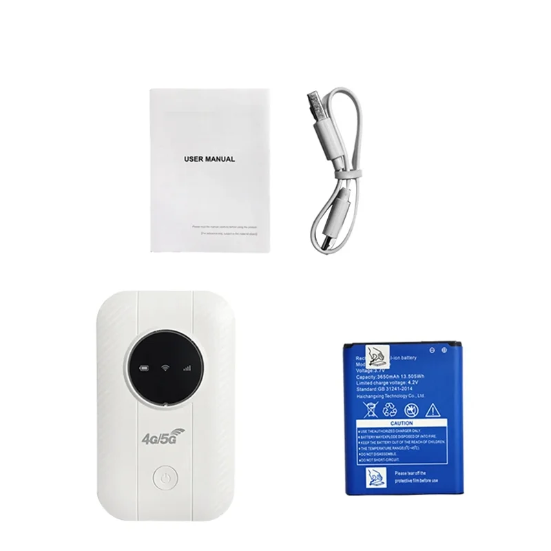 

Стильный мобильный Wi-Fi-маршрутизатор H803 4G LTE, 3650 мАч, 150 Мбит/с, Wi-Fi-модем для 10 пользователей с слотом для SIM-карты, беспроводной маршрутизатор для путешествий