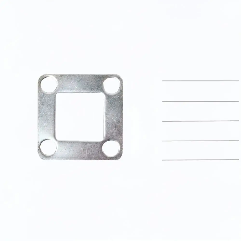 Galvanized Metal Base Plate Fence Post Flange Bracket Support Hardware For Secure Railing Connection And Construction