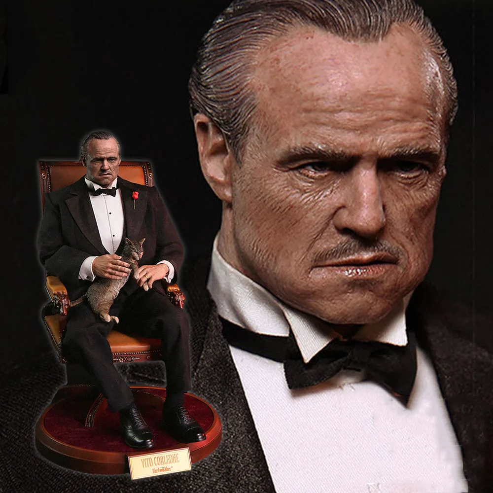 Dms032/Dms033 1/6 Godfather Vito Corleone Gentleman\'S Family Head Full Set 12\'\' Male Soldier Action Figure Model Best Gift