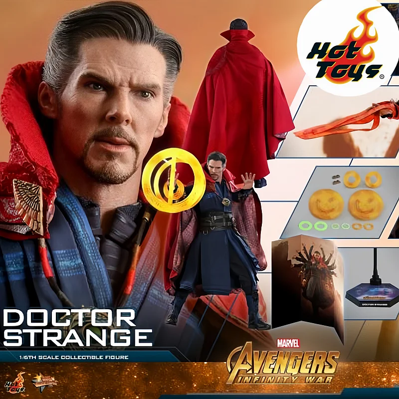 

Original Hot Toys Doctor Strange Actin Figure 1/6 The Avengers Dr. Strange Figurine Ht MMS484 Bc Doctor Stranges Collection Toys