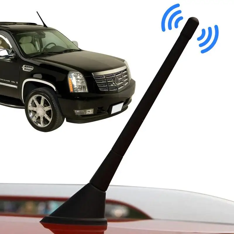 Black Auto Antenna Replaceable Car Radio Spiral Aerial Replacement Easy Installation No Burrs Car Antenna For Truck Accessorie