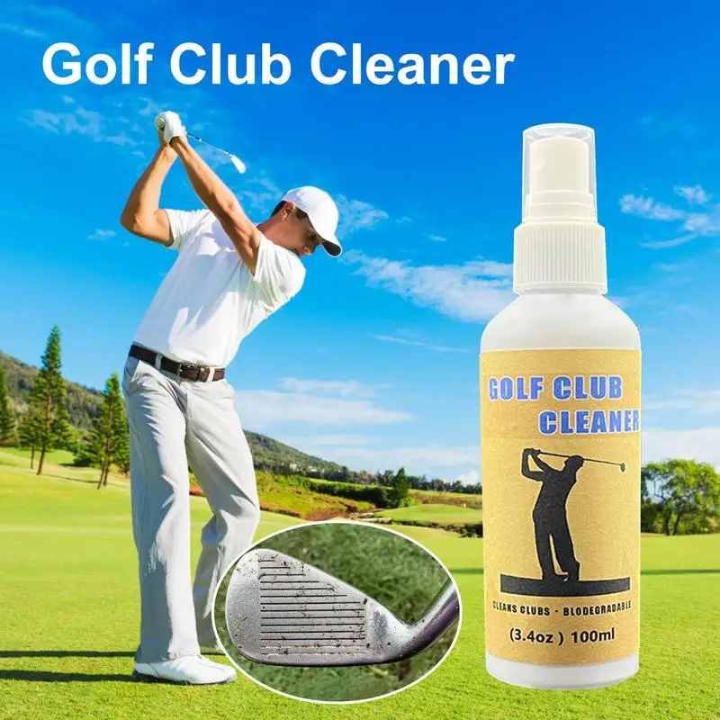 100ml Golf Club Cleaner Mild Solution To Clean And Polish Golf Club Leakproof Golf Club Cleaner Sprayer Portable For Woods Balls