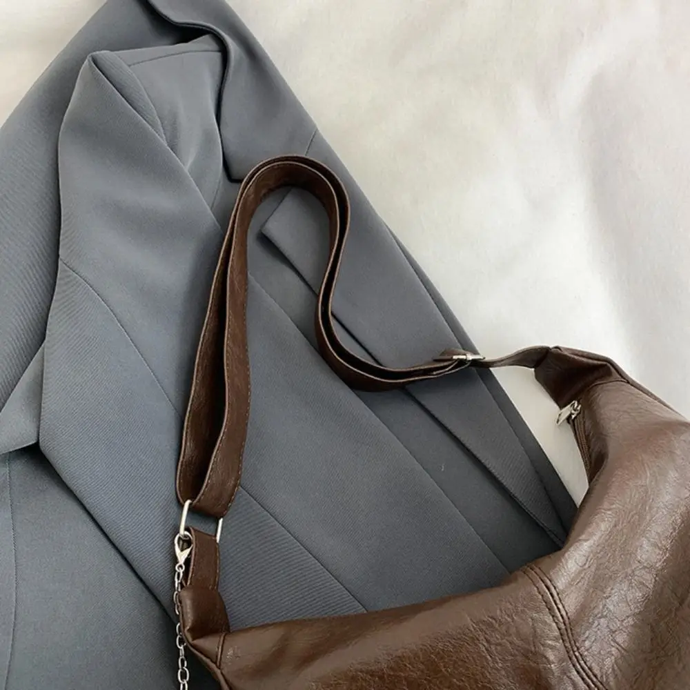 

Универсальная сумка через плечо из искусственной кожи, большая вместительная сумка, однотонная сумка через плечо, женская роскошная сумка-тоут в корейском стиле