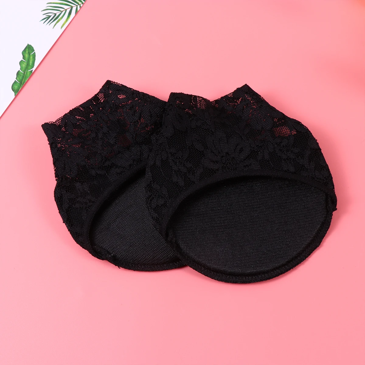 

2 Pairs High Heel Foot Pads Lace Shoe Cushion Inserts for Women Shoes Non-slip Padding
