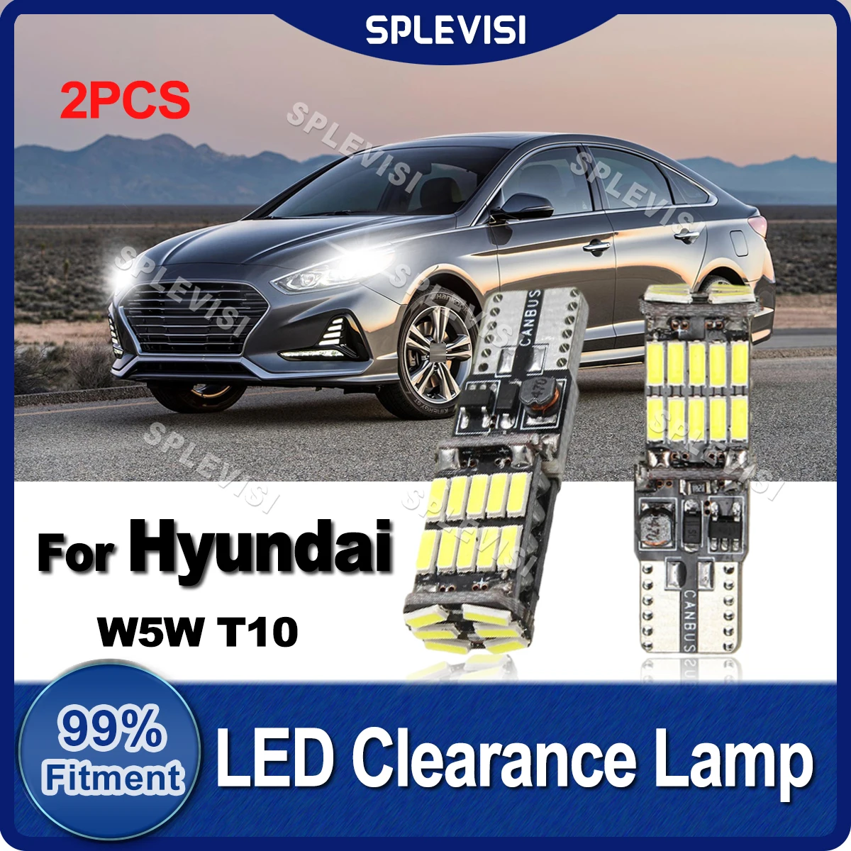 

Plug And Play LED Clearance Lamp Light Bulb W5W T10 Upgrade For Hyundai Santa Fe Elantra Sonata Accent Replace Car Light