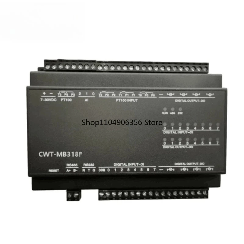 

For CWT-MB318F 4PT 4AI 4AO 8DI 6DO RS485 RS232 Remote end point unit Ethernet Modbus Io module Rtu Tcp data