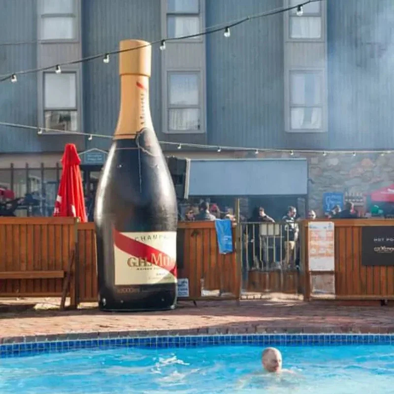 Bouteille de vin gonflable personnalisée avec souffleur, bouteille de bière extérieure, modèle de champagne pour la publicité