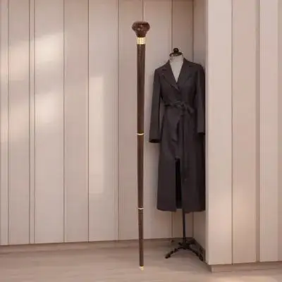 

Detachable Three-Section Wooden Walking Cane for Seniors Anti-Slip Handle Reliable Support for Hiking and Daily Use