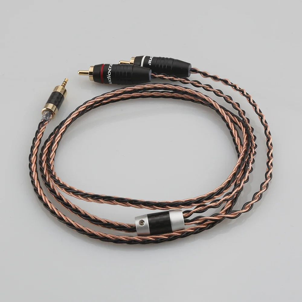 Cable HiFi con TRRS macho equilibrado de 2,5 mm a 2 RCA macho para Astell&Kern AK100II, AK120II, AK240, AK380, AK320, DP-X1A, FIIO X5III