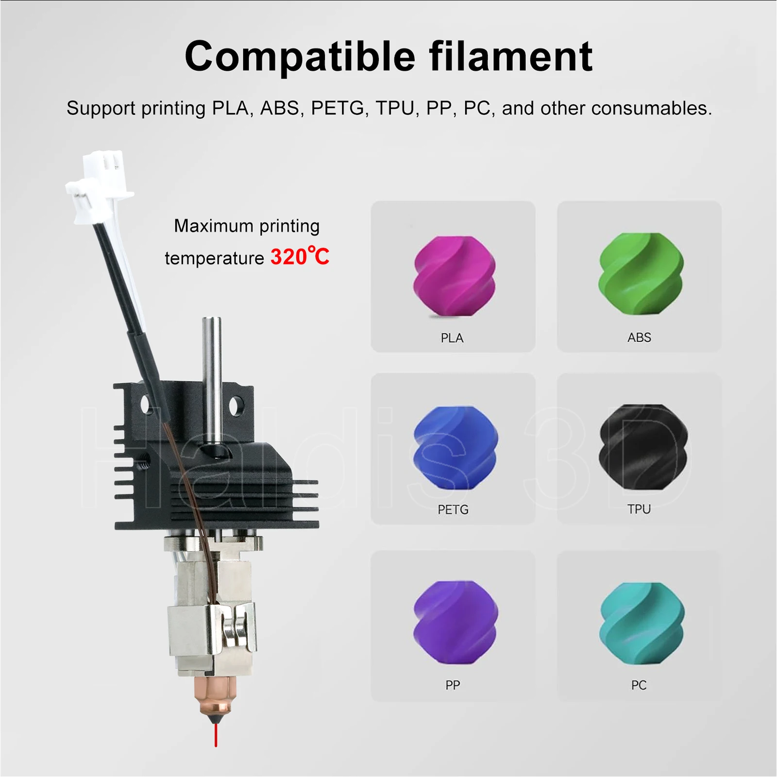 Upgrades Hotend Kit für Creality K1 K1C K1 Max Quick Swap Düsen Keramik Heizblock Thermistor Hot End Kit 3D Drucker Teil – Detail 13