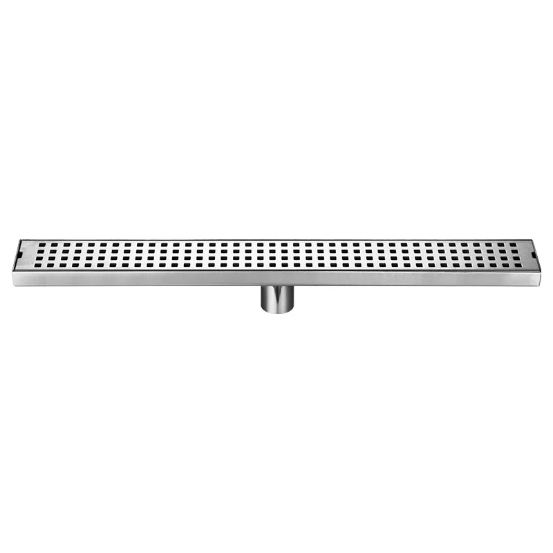 

Silver Floor Drain Anti-Odor Stainless Steel Bathroom Drainage 20-100cm Waste Drain Strainer for Toilet Balcony Kitchen