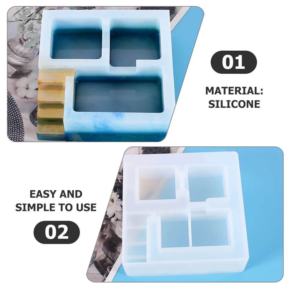

Silicone Succulent Planter Mold Diy Flower Pot Craft Making Non-Stick Durable Vase Holder Desktop Decor Epoxy Resin Molds