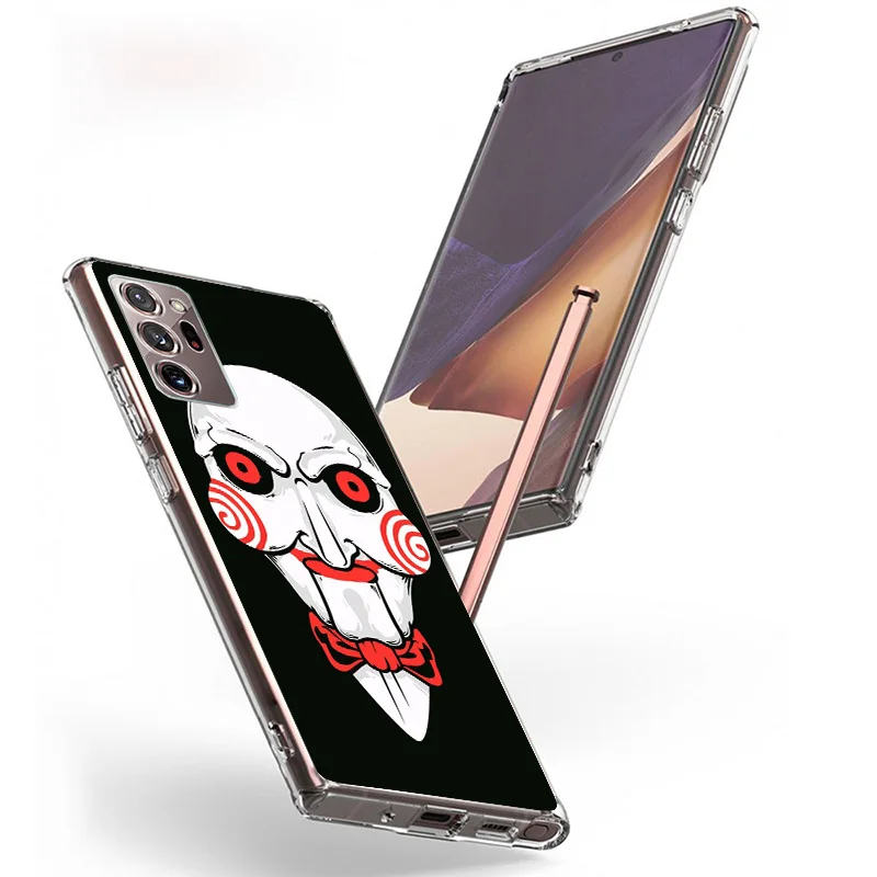 The Jigsaw Killer Horror Phone Case For Samsung Galaxy S24 Ultra S23 S22 S21 Plus S20 FE S10E S10 S9 S8 + Personalized Print Cov