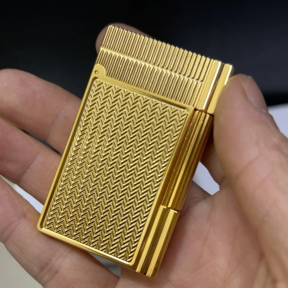 

Dupont Ligne 2 lighter Роскошная зажигалка из чистой меди, классический стиль, подходит для мужчин, многоразовая, поставляется с набором оригинальных аксессуаров.