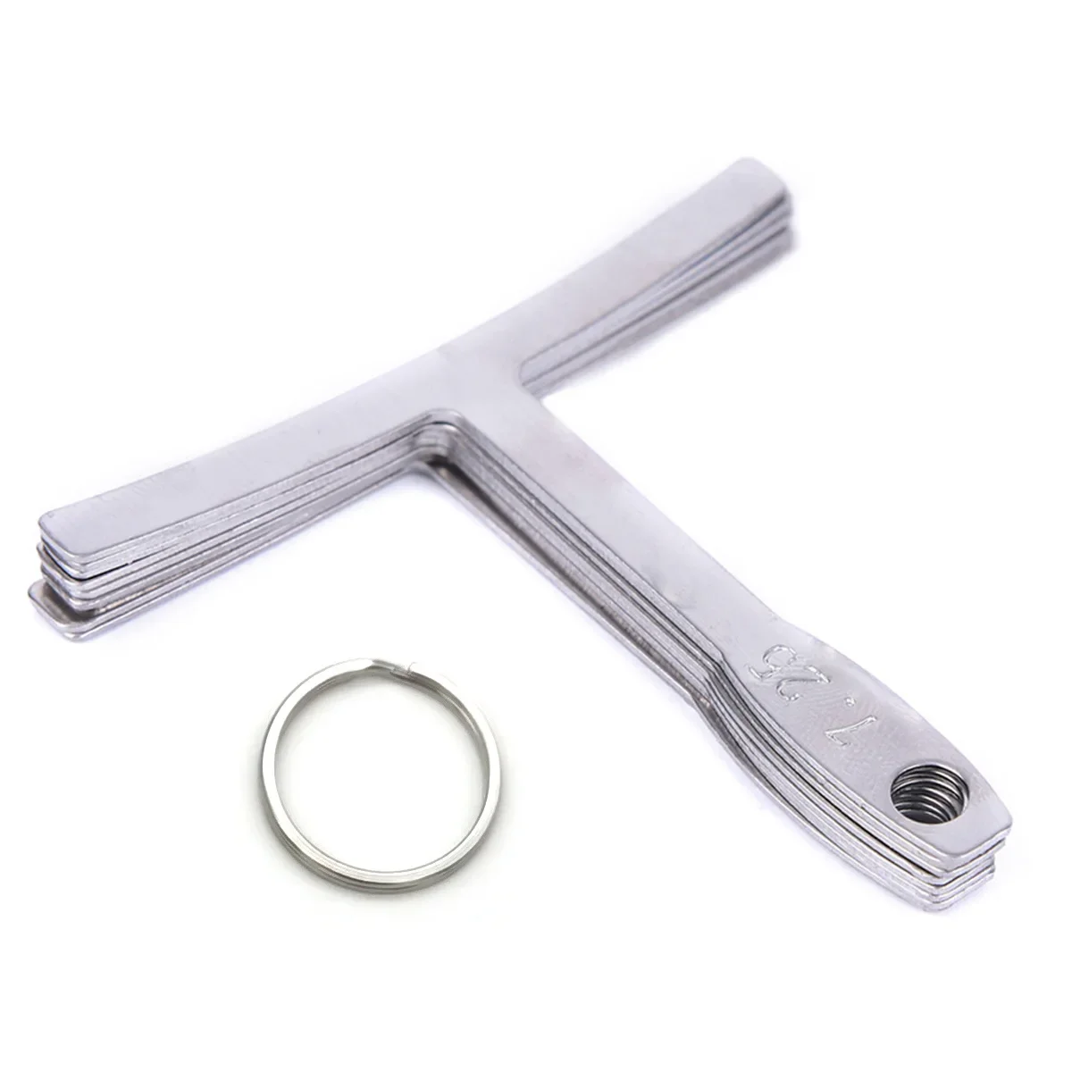 9pcs Guitar String Radius Gauge Set Metal Curvature Measuring Tool Setup String Height Adjustment Luthier Repair Tool Keychain