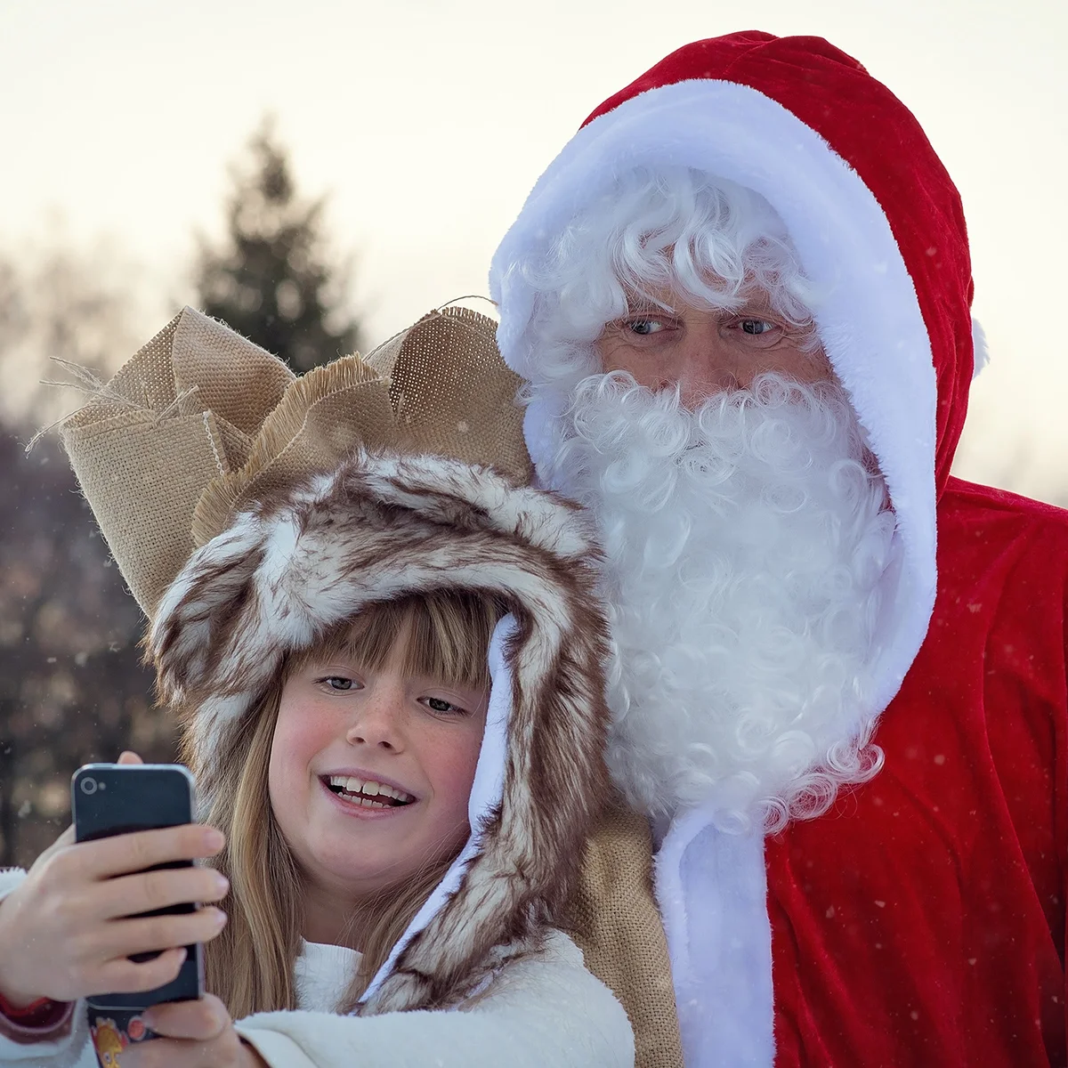 Weihnachtsmann-Kostüm-Verbesserung und Bart-Set, Halloween-Zauberer und sichere, bequeme Foto-Requisite