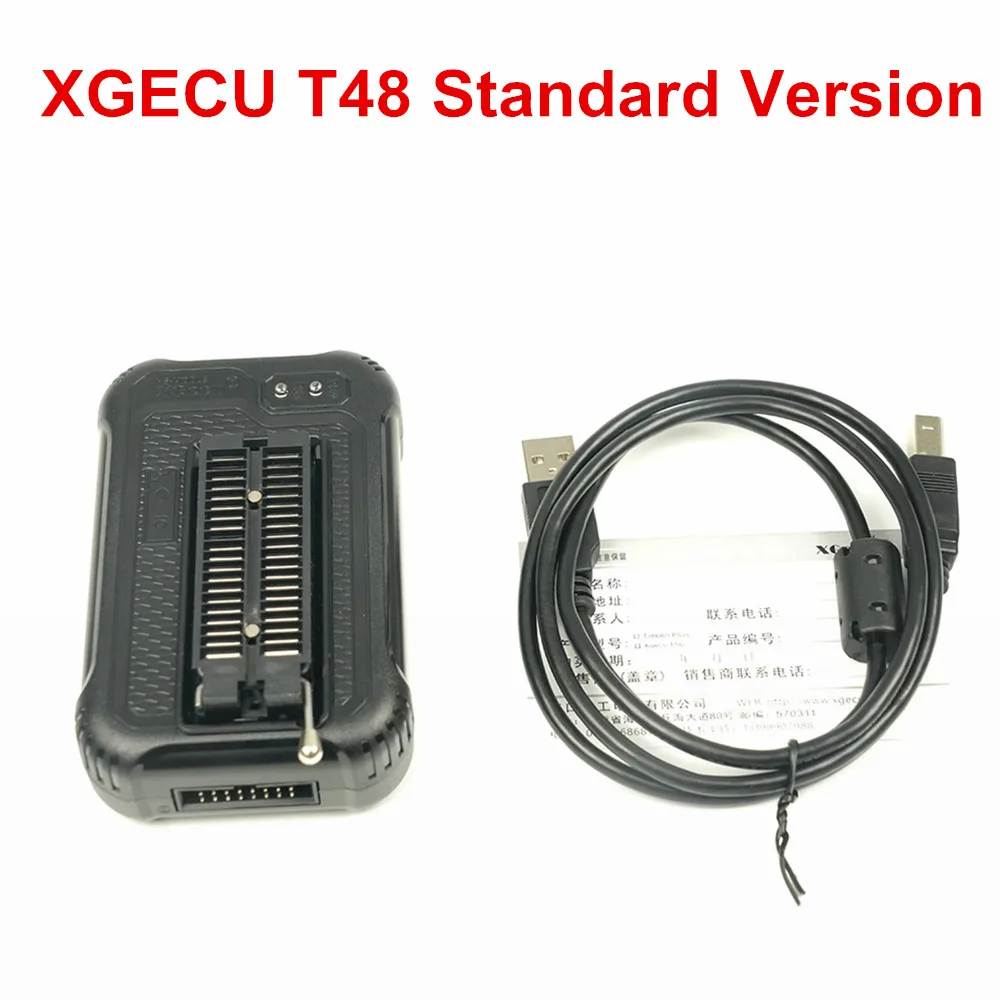 XGecu T48 [TL866-3G]Programmer + ISP Cable Support 28000+ ICs for SPI/Nor/NAND Flash/EMMC BGA153/162/169/100/221 TSOP/SOP/PLCC