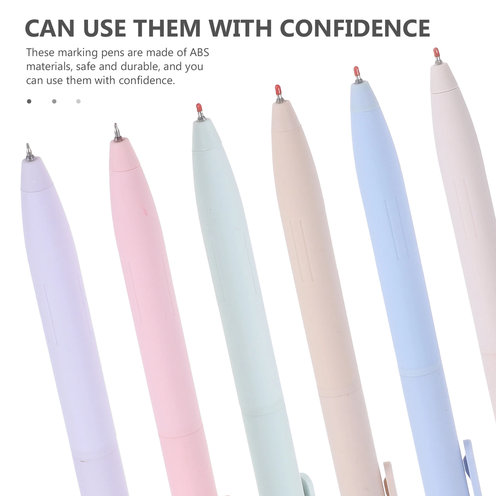 

6pcs lovely Marking Pen For Students Writing Accessory Doodling Pen Portable Multi-Function Pens For School Office Study