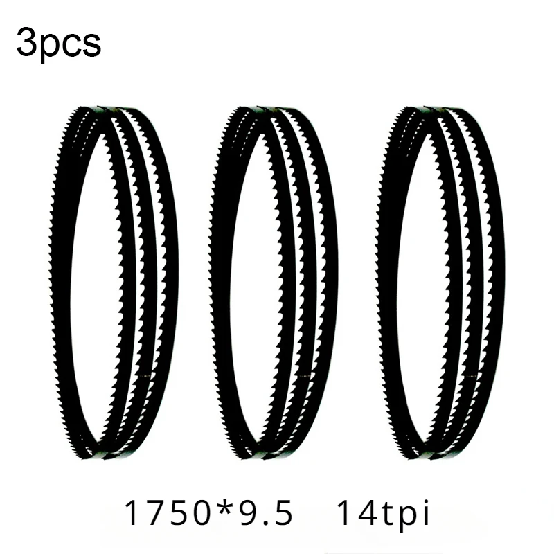 3 шт. полотна ленточной пилы 1750 мм * 9,5 мм * 0,5 мм 4TPI Деревообрабатывающие инструменты аксессуары для резки древесины на заказ