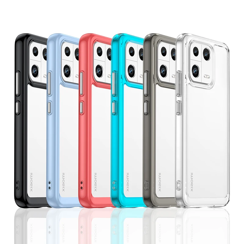 

Прозрачный чехол для Xiao mi 13, чехол для Xiaomi Mi 13, 12 Pro, жесткий прозрачный ударопрочный чехол-бампер для телефона Xiao mi 13