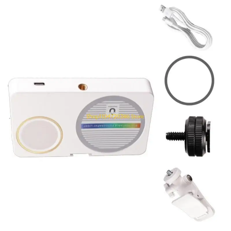 K0EA Карманный аккумуляторный светильник для телефона с магнитной насадкой заполняющий свет для фотографии