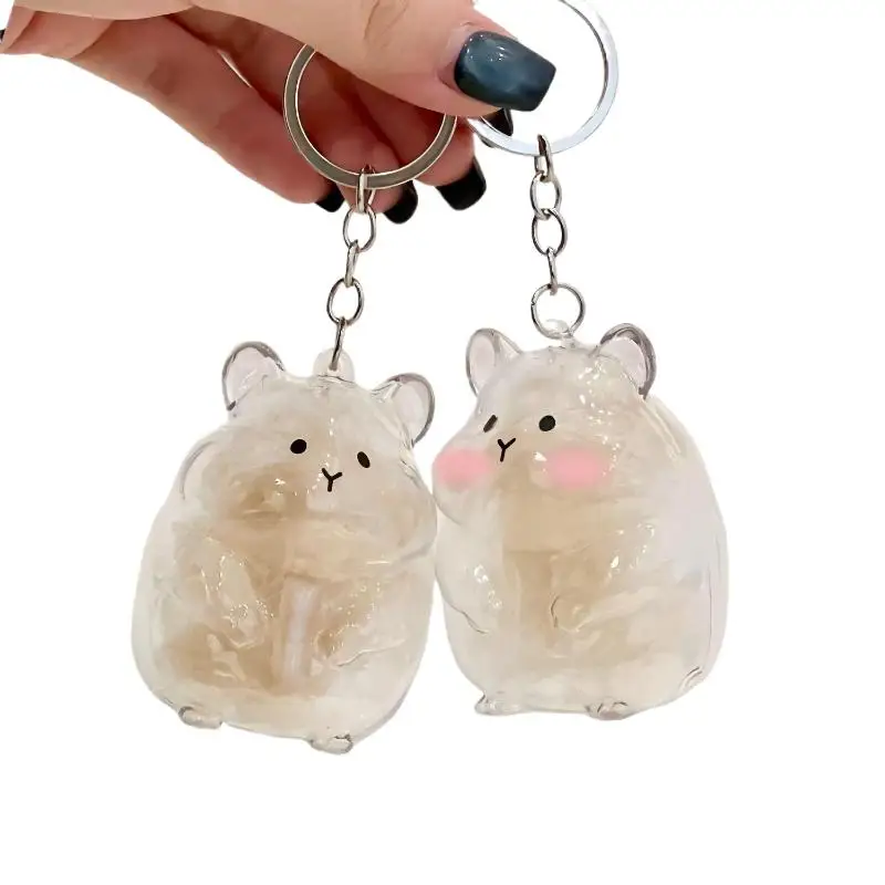 1 Stück Niedlicher Transparenter Haustier-Fellsammler in Hamsterform mit Abnehmbarem Pflegekamm für die Käfierreinigung – Detail 11