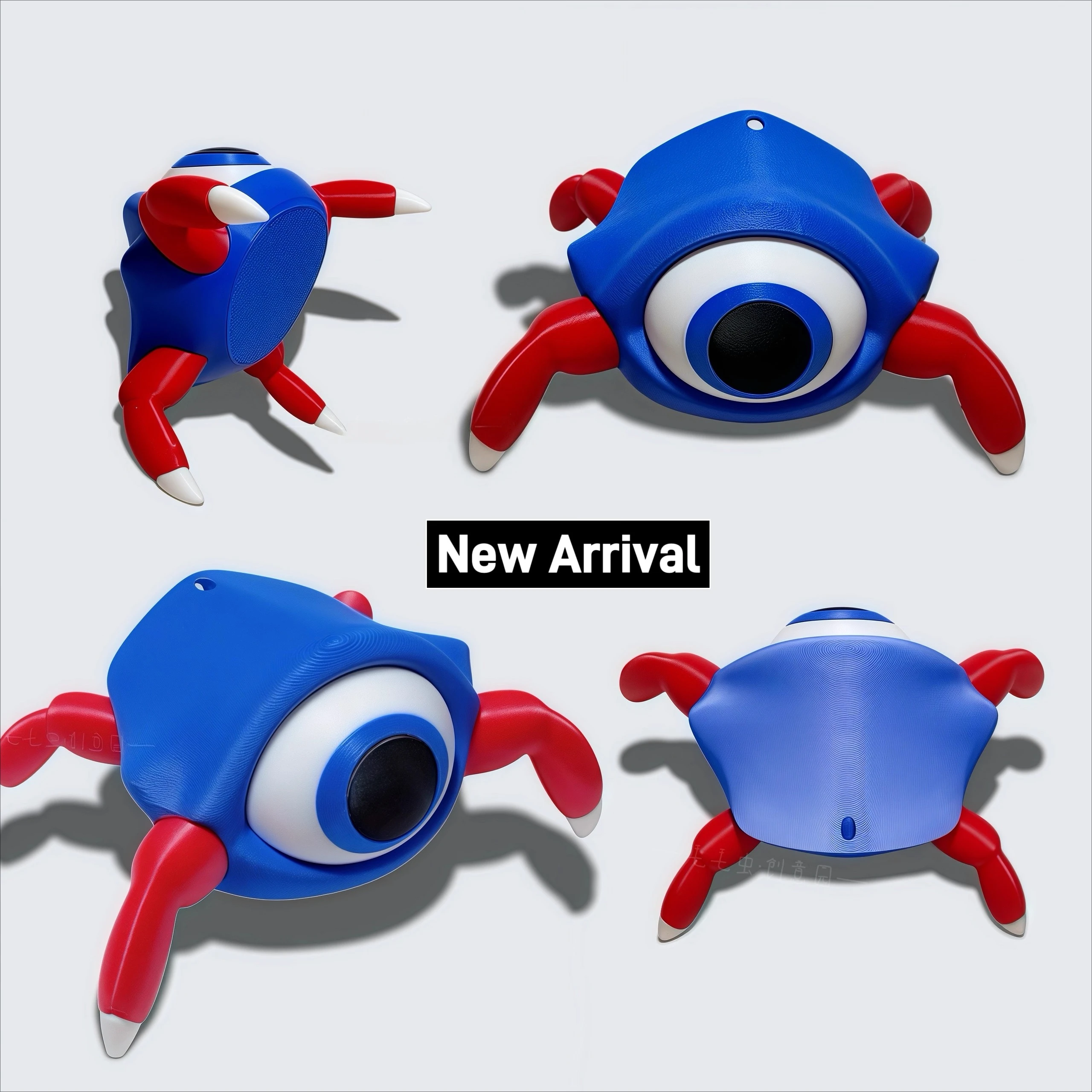 

Four-legged reptile single-eyed monster ornaments hanging 3D printing home decoration birthday gift creative products