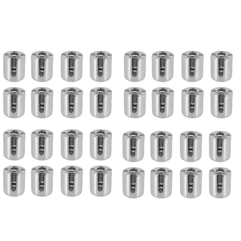 32-attaches-croisees-en-acier-inoxydable-pour-treillis-mural-vert-pour-cable-de-3-mm