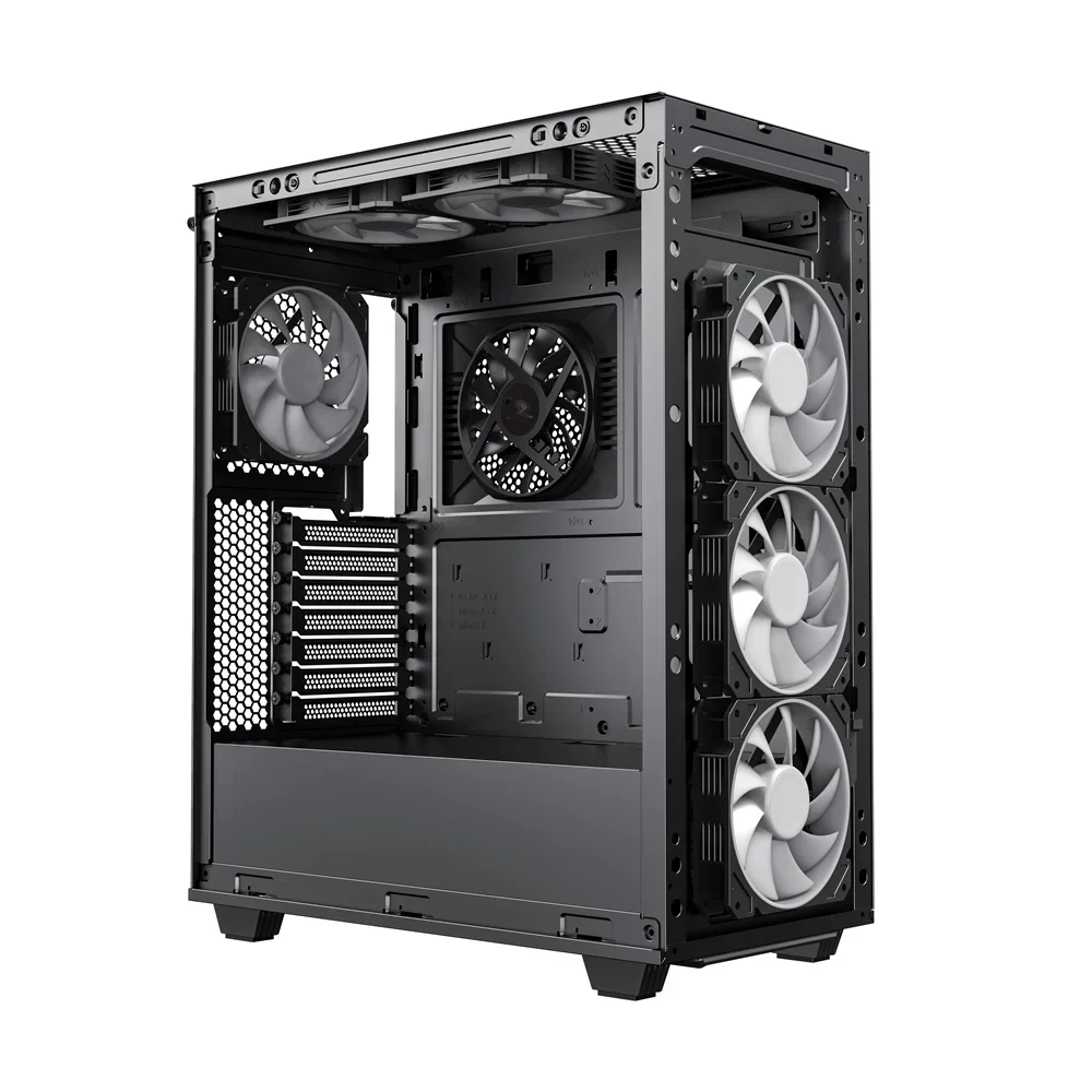 Ventilador de resfriamento de CPU RGB para computador de jogos ATX E-Sports Case com dissipação de calor para invólucro de desktop