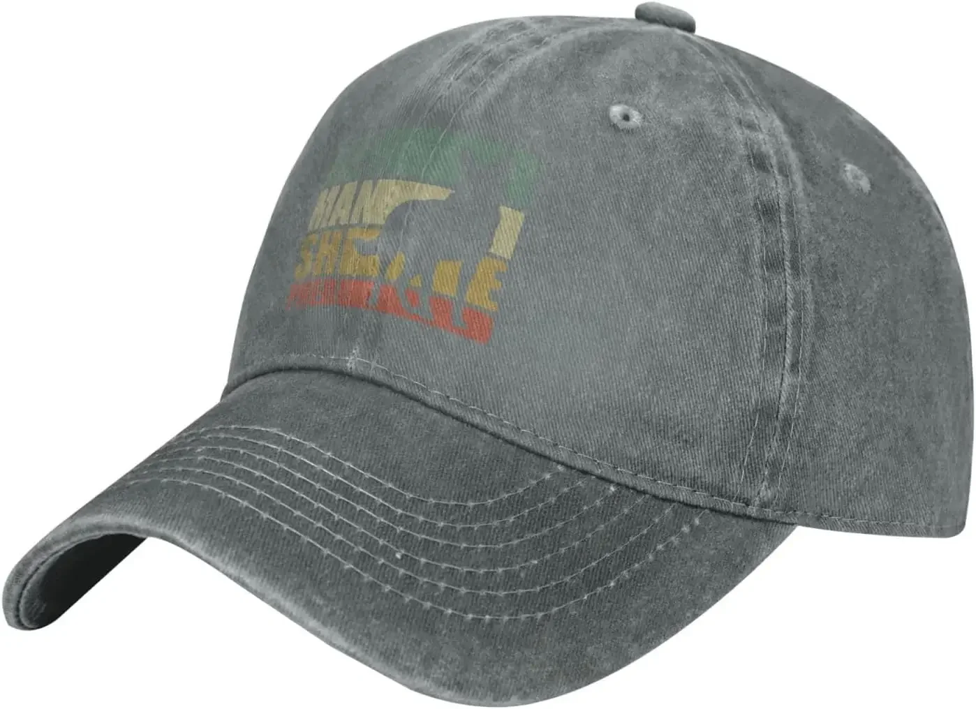 New Retro German Shepherd Denim Trucker Hat Baseball Cap for Men Or Women Cowboy Black