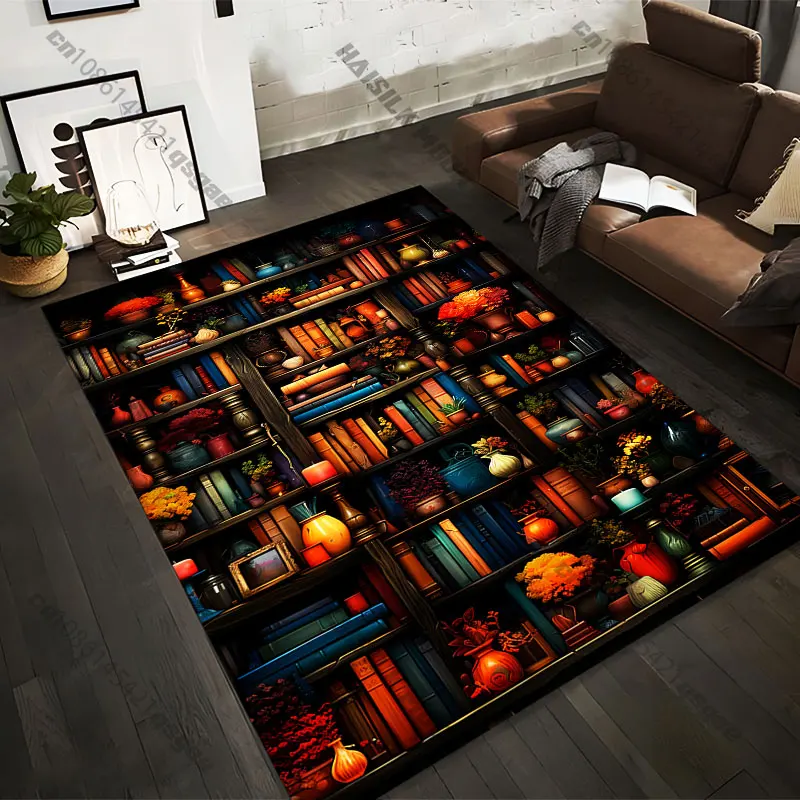 21 Sizes Books flowers vases colorful arrangement Printed Area Rugs for Adult Yoga Mats Living Room Decor Personalized mat