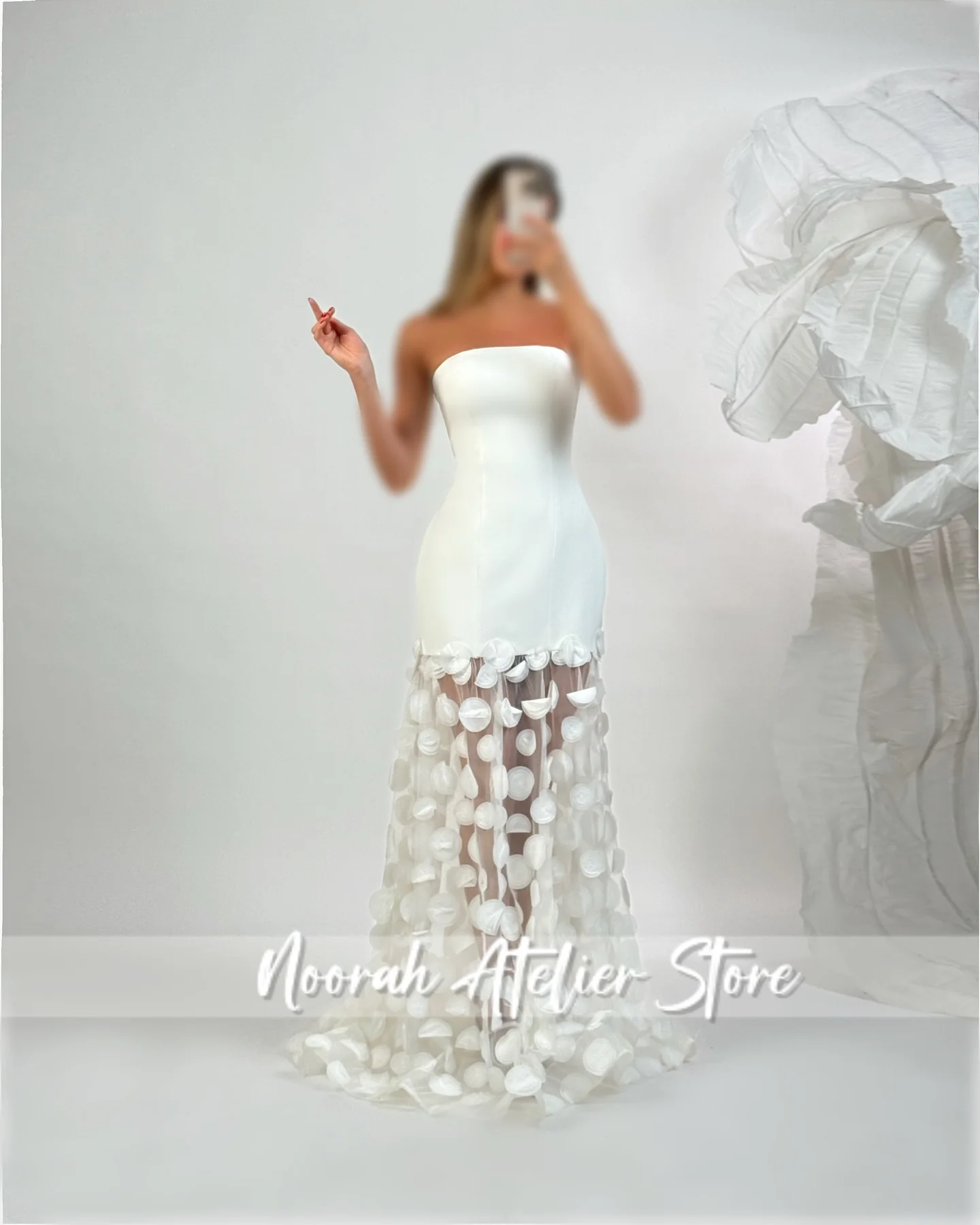 

White Strapless Appliques New Luxury High Quality Women Evening Dress 2025 Illusion Wedding Long Party Gown Vestidos Customized