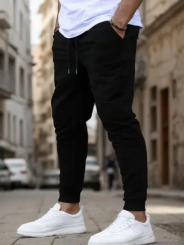 For Men Autumn and Winter Casual Jogging Pants Fleece Sweatpants for Soft and Comfortable Workout