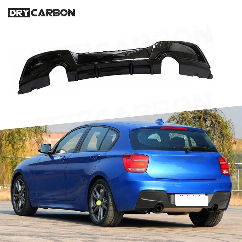 

Диффузор заднего бампера, глянцевый черный для BMW 1 серии F20 M Sport M135i 2012 2013 2014, защита заднего бампера, обвесы автомобиля