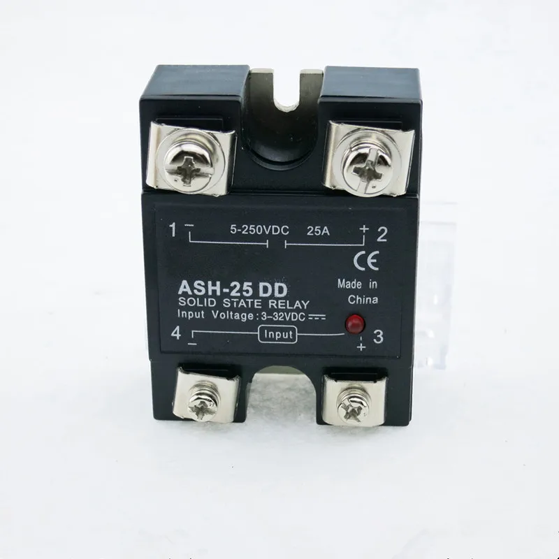 1PCS Solid State Relay 3-32VDC to 5-80VDC 25A 1 Phase DC-DC Control Bolts Fixed