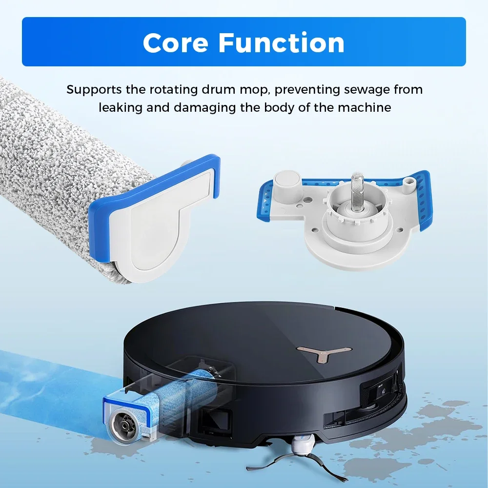 Roller Mop Brush Side Handle Cap For Ecovacs Deebot X8 PRO OMNI/X8 PRO PLUS AI/X8 Pro Plus/X8 AUTO/DEX56 For Yeedi S14 Plus