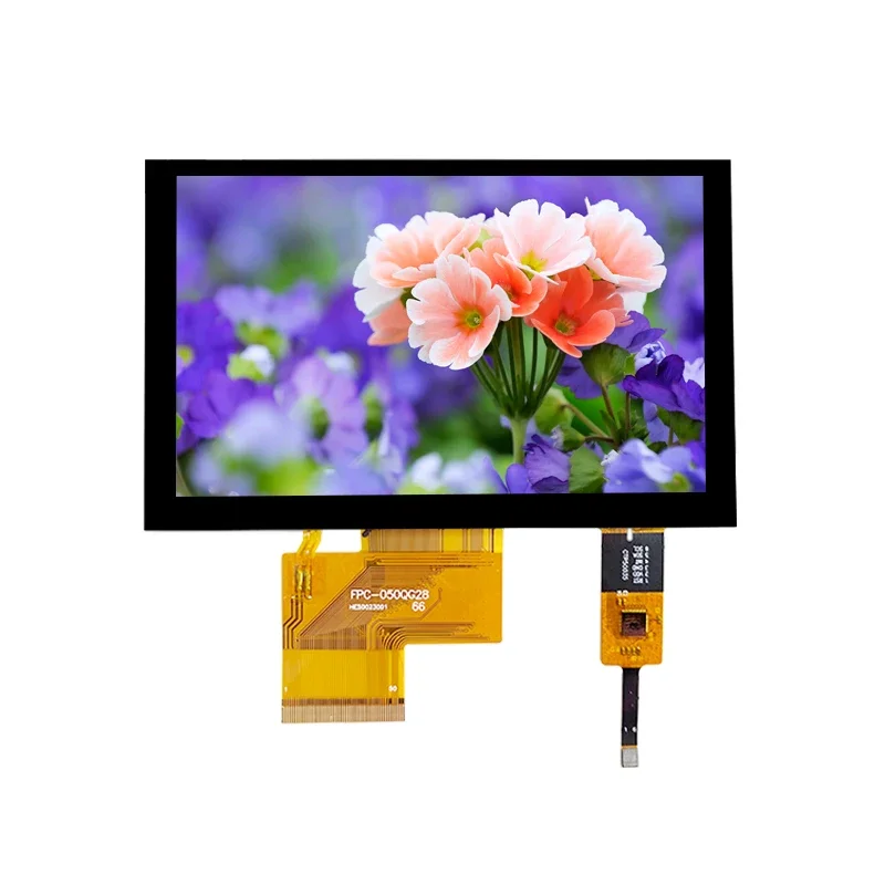5 inch TFT LCD Display HD 800*480 Resolution 5.0 inch Color Screen ILITTEK Driver Capacitive Touch RGB Interface 50Pin