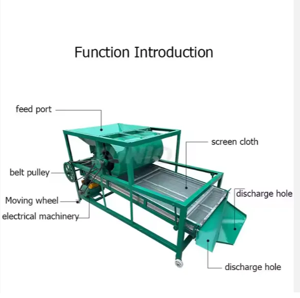 Automatic Farming Processing Grain Sorting Soybean Seed Cleaner Vibration Screening Machine Grains Sieving Machine