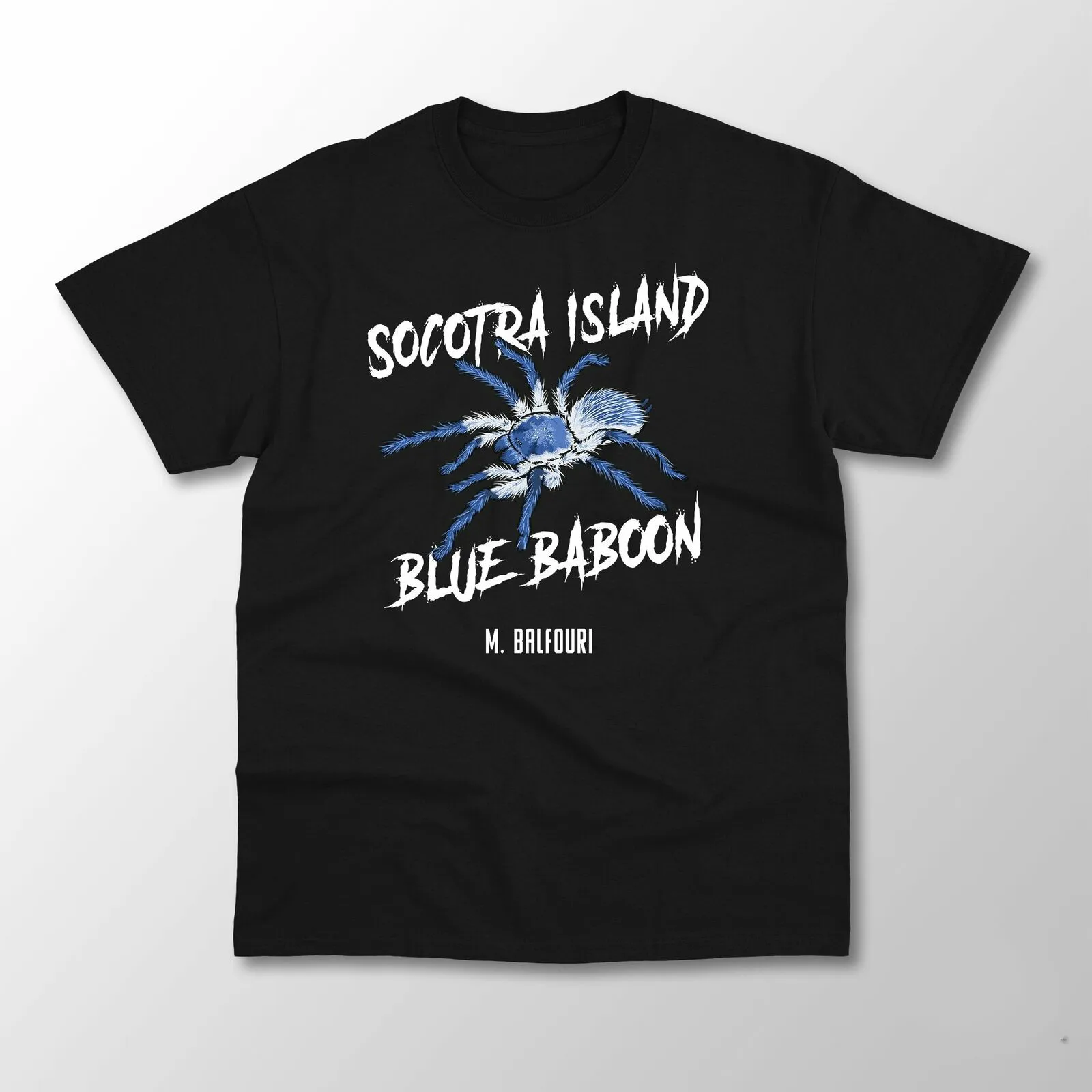 Socotra Island Blue Baboon Tarantula Funny Insect Spider Mens T-Shirt Summer Cotton Short Sleeve O-Neck Unisex T Shirt New S-3XL