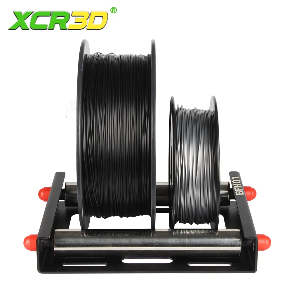 

XCR3D Adjustable Filament Spool Holder Bearing Design For 3D Printer ABS PLA PETG 3D Printing Material Rack Tray Black 5kg 10kg