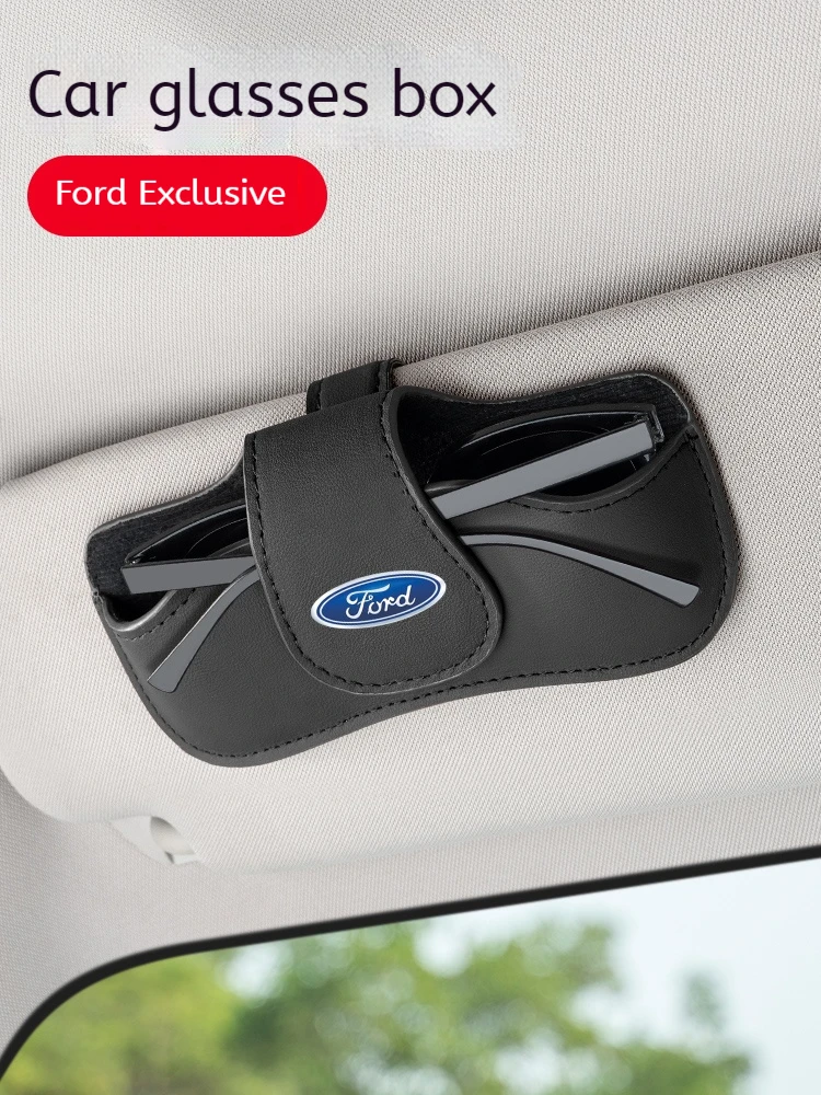 

Car Visor PU Glasses Storage Clip Glasses holder Sunglasses holder For Ford Mondeo Focus Raptor Edge Explorer Ranger Fiesta Kuga