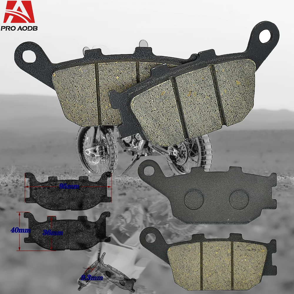 For Yamaha FZ6 FZ 6 Motocross Front & Rear Brake Pads Fazer 600 2 Piston Caliper 04-07 XJ6 XJ 6 S N F Diversion 600 13-15 etc