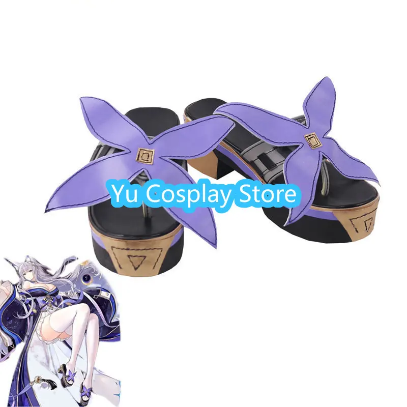 Sangonomiya Kokomi Cosplay Shoes with Cute Bowknots Game Genshin Impact Cosplay Prop Halloween Carnival Boots  Custom Made